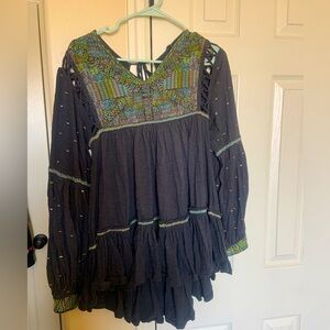 Free people boho beachy mini dress